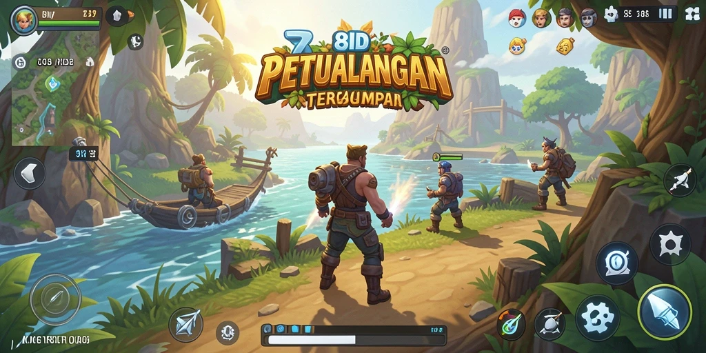 Screenshot gameplay 8ID menampilkan eksplorasi dunia terbuka yang memukau.