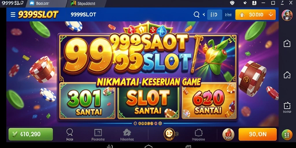 Tampilan gameplay seru dan penuh warna dari 9399SLOT.