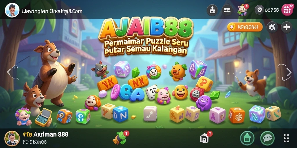 Screenshot AJAIB88 menampilkan gameplay puzzle yang menarik dan seru.