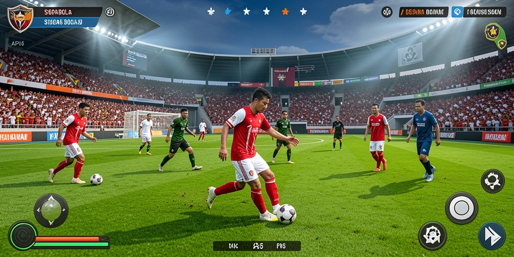 Gameplay mendebarkan dalam API36 menampilkan aksi sepak bola terbaik.