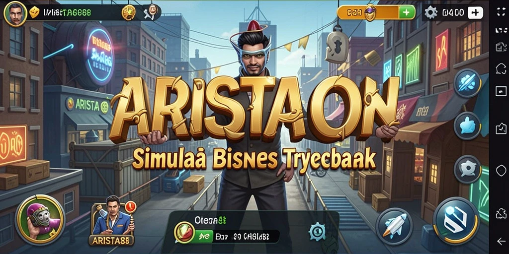 Tampilan gameplay ARISTA88 menunjukkan keseruan dalam pengelolaan bisnis Tycoon.