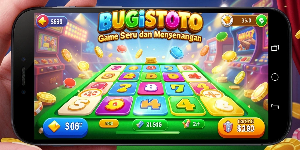 Tampilan gameplay seru dalam permainan Bingo BUGISTOTO.
