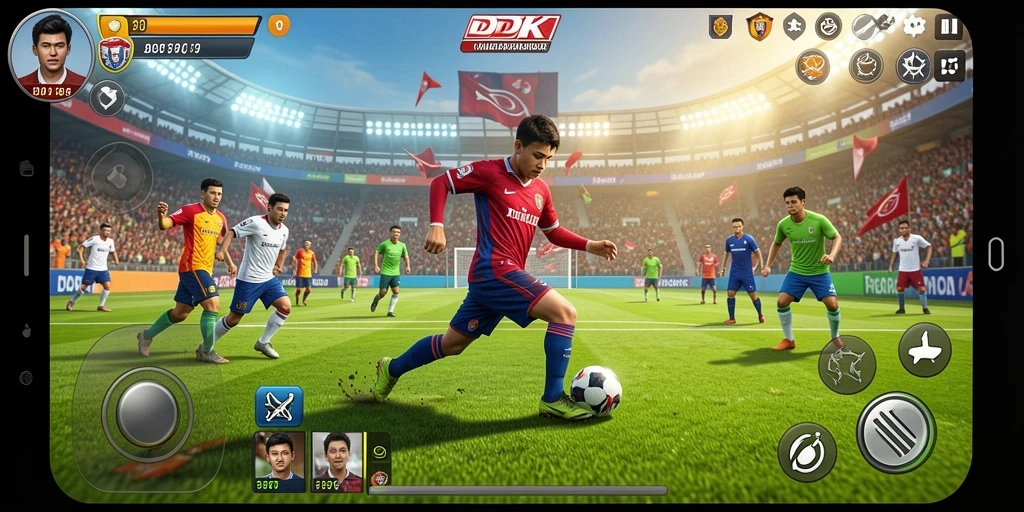 Tampilan gameplay DKK yang seru dan kompetitif dalam olahraga.