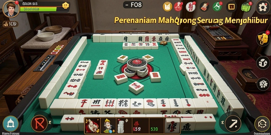 Tampilan gameplay FO8 yang seru dan menarik dalam permainan Mahjong.