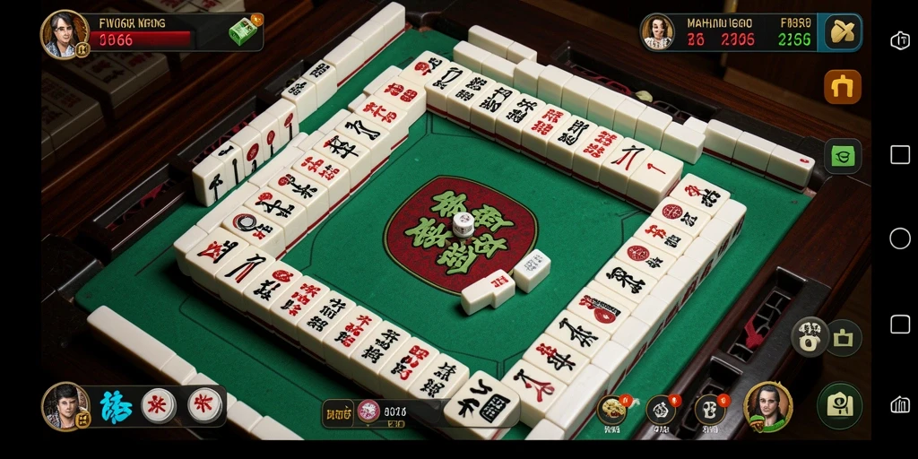 Screenshot utama FW66 menunjukkan gameplay Mahjong yang mendebarkan.