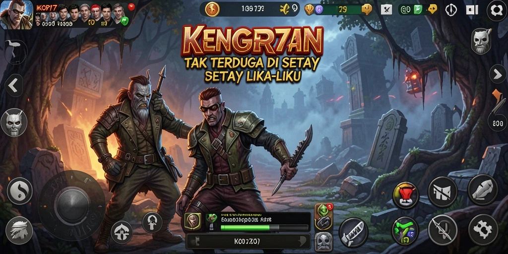 Tampilan gameplay KOPI77 yang mencekam dan menegangkan.