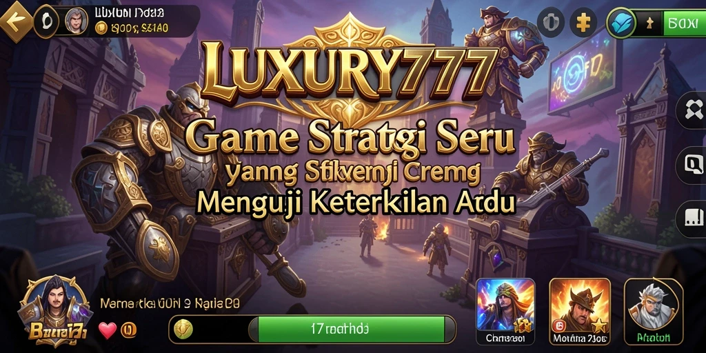Tampilan gameplay seru dan mendebarkan dari LUXURY777.