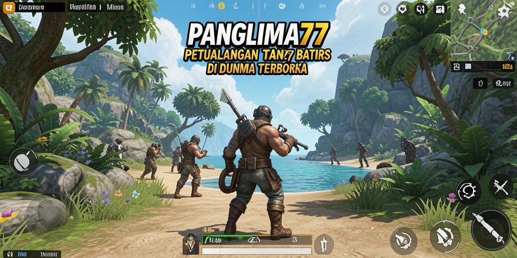 Tampilan gameplay PANGLIMA77 yang menakjubkan di dunia terbuka.