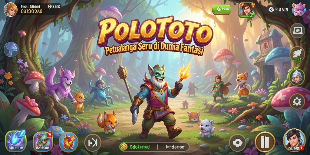 Screenshot gameplay POLOTOTO menampilkan aksi petualangan seru.
