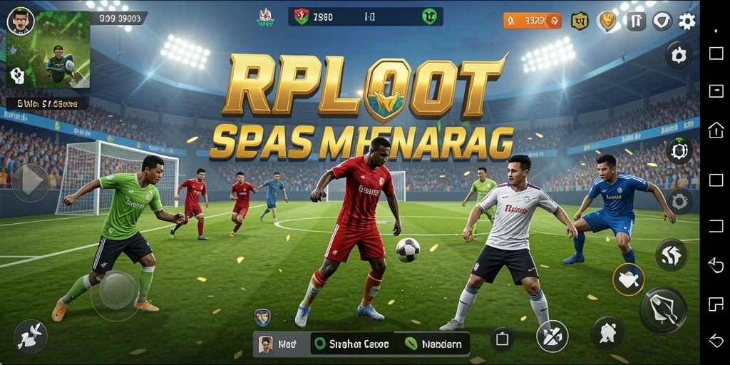 Tampilan screenshot utama RPLOOT dengan aksi olahraga yang seru.