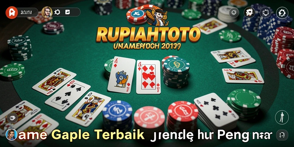Tampilan gameplay RUPIAHTOTO saat bermain Gaple yang seru dan menarik.