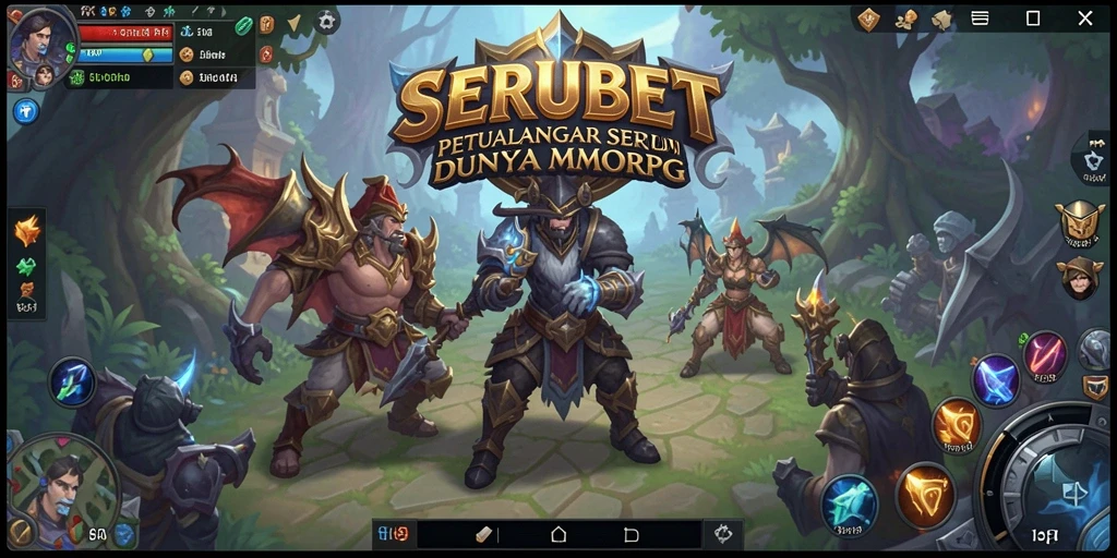 Tampilan gameplay seru dalam dunia fantasi MMORPG.
