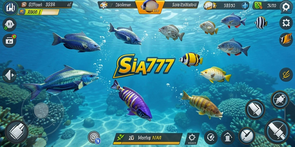 Tangkapan layar gameplay SIA777 dengan aksi tembak ikan yang seru.