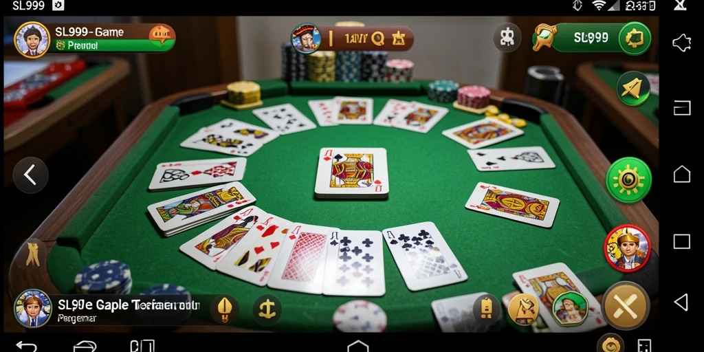 Tampilan gameplay seru dalam permainan Gaple SL999.