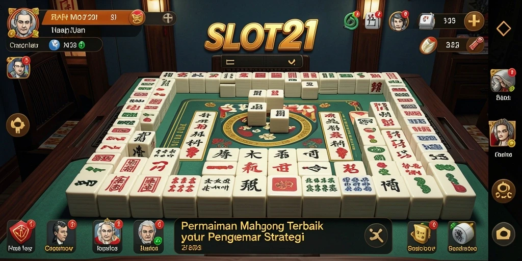 Tampilan menarik dari gameplay Mahjong SLOT21 yang seru.