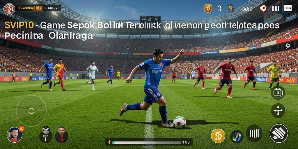 Tampilan gameplay mendebarkan di SVIP10 dengan grafis yang memukau dan aksi sepak bola seru.