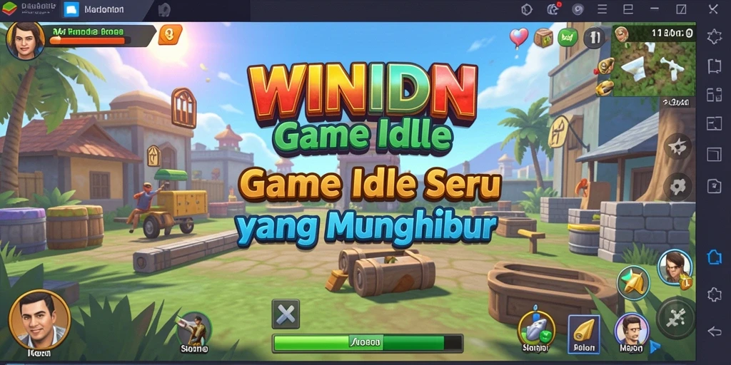 Tangkap layar gameplay WINIDN menunjukkan keseruan bermain Idle.