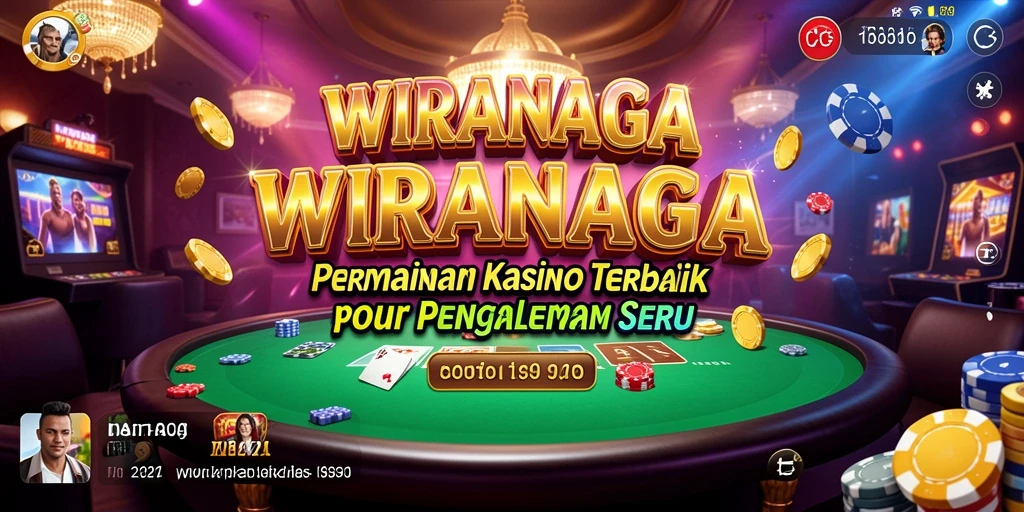 Tampilan menarik dari permainan kasino di WIRANAGA.