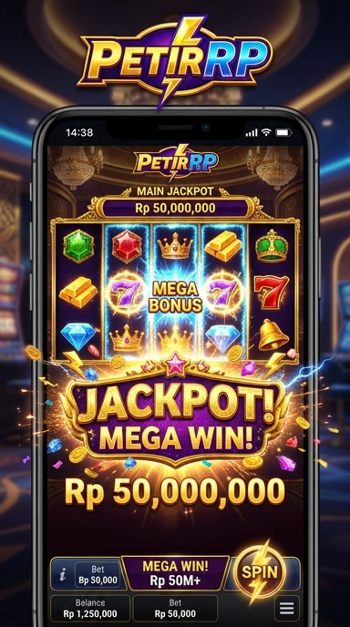 Tampilan awal aplikasi petirrp yang mudah digunakan.